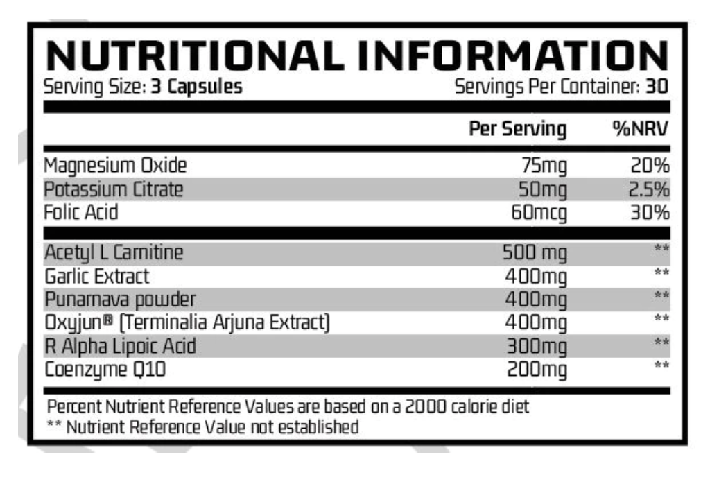 Chemical Warfare Pulsate Heart Health 90 Caps